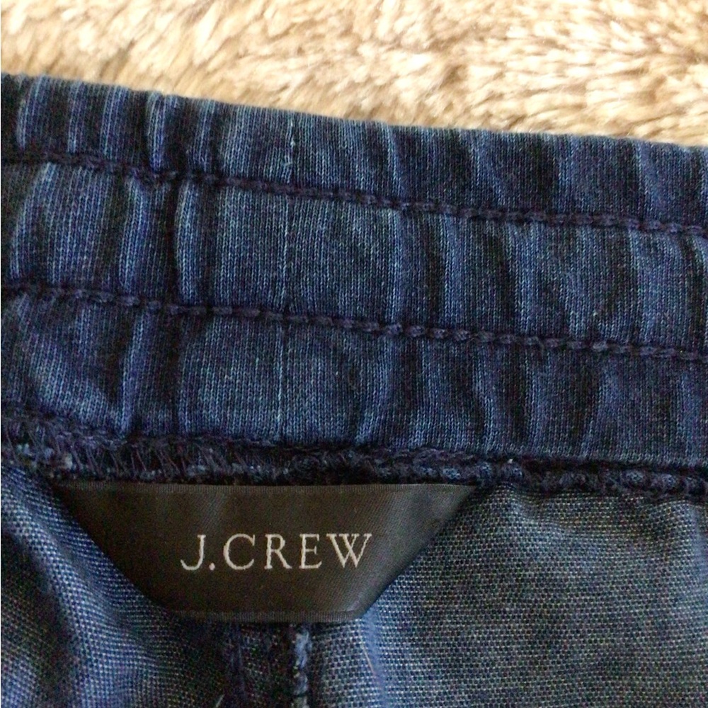 J.Crew Denim Jogger Pants With Draw String Tie Sz… - image 8